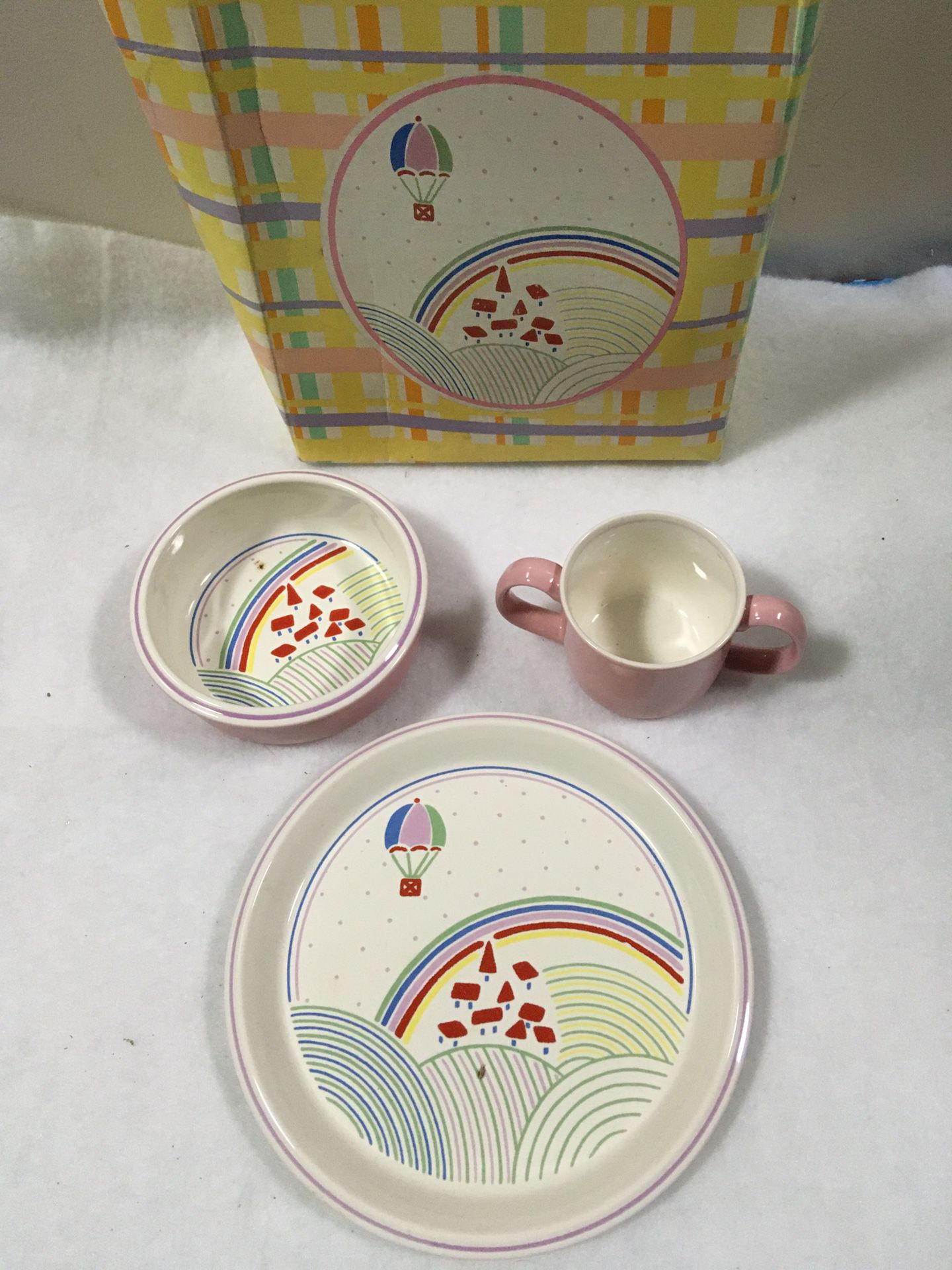 Mikasa toddler plate, bowl and cup set