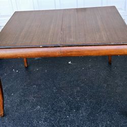 Solid Wood Cherry Dining Table Kitchen Dinner Antique Compact Size Classic Look