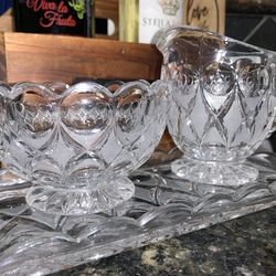 Crystal Coffee & Creamer Set