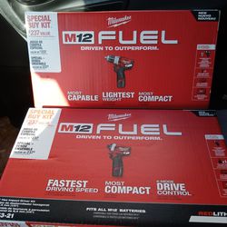 Milwaukee M12 Fuel Impact And Separate Hammer Drill Kit Fuel M12. Never Opened