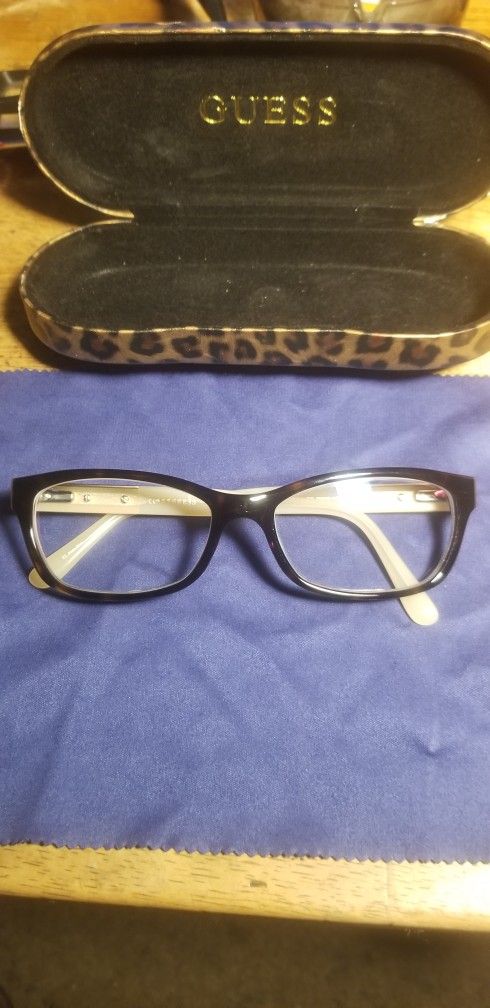 WOMENS GUESS GU2414 HAVANA BEIGE PRESCRIPTION SUNGLASSES