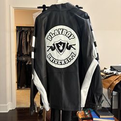 Playboy men’s leather Jacket 4xl