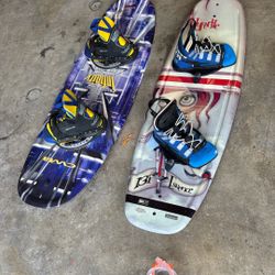 Wakeboards CWB INFINITY 135 & Hyperlite Vargas Series 131 Essence