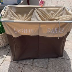 Lights and Darks Laundry Hamper