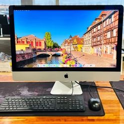 Apple iMac 27” 5K Retina 2015 3.2Ghz i5 16GB 1TB Monterey -Crack Glass