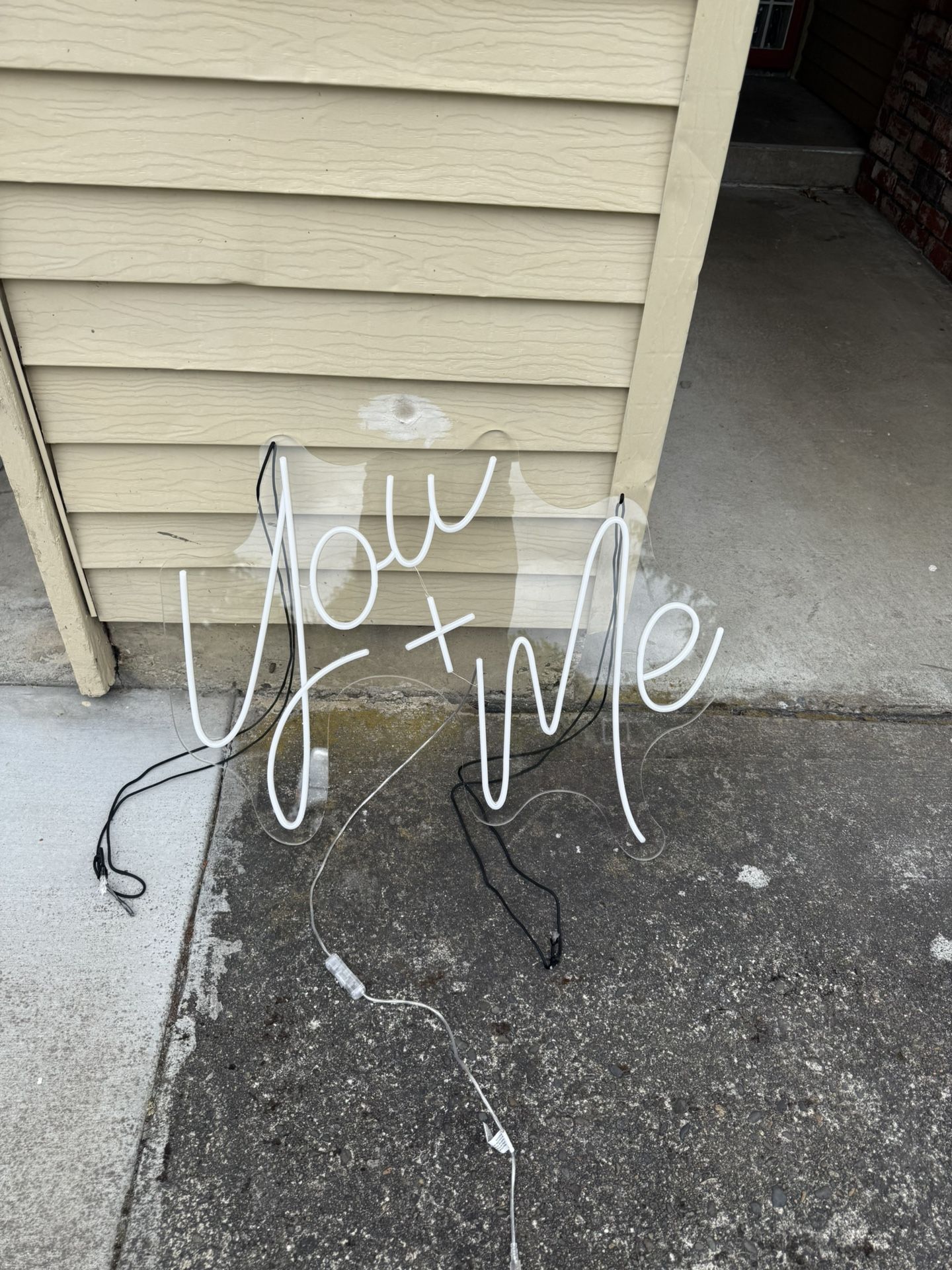 YOU + ME neon sign