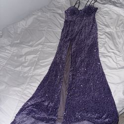 Missord Split Thigh Sequin Cami Formal Dress