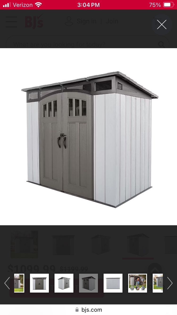 Lifetime 5’ x 8’ Shed Model 60461