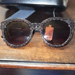 Rose Gold Glitter Coach Sunglasses