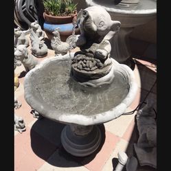 New Water Fountain Made Out Of Cement Perfect Gift 💝 