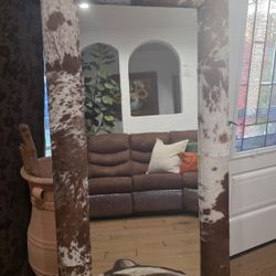 Brand New World Traveler Cowhide Mirror 