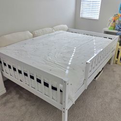 Full Bed Frame -White