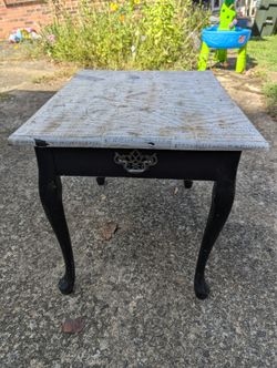 Vintage Sheet Music Decoupage Accent Table / Side Table