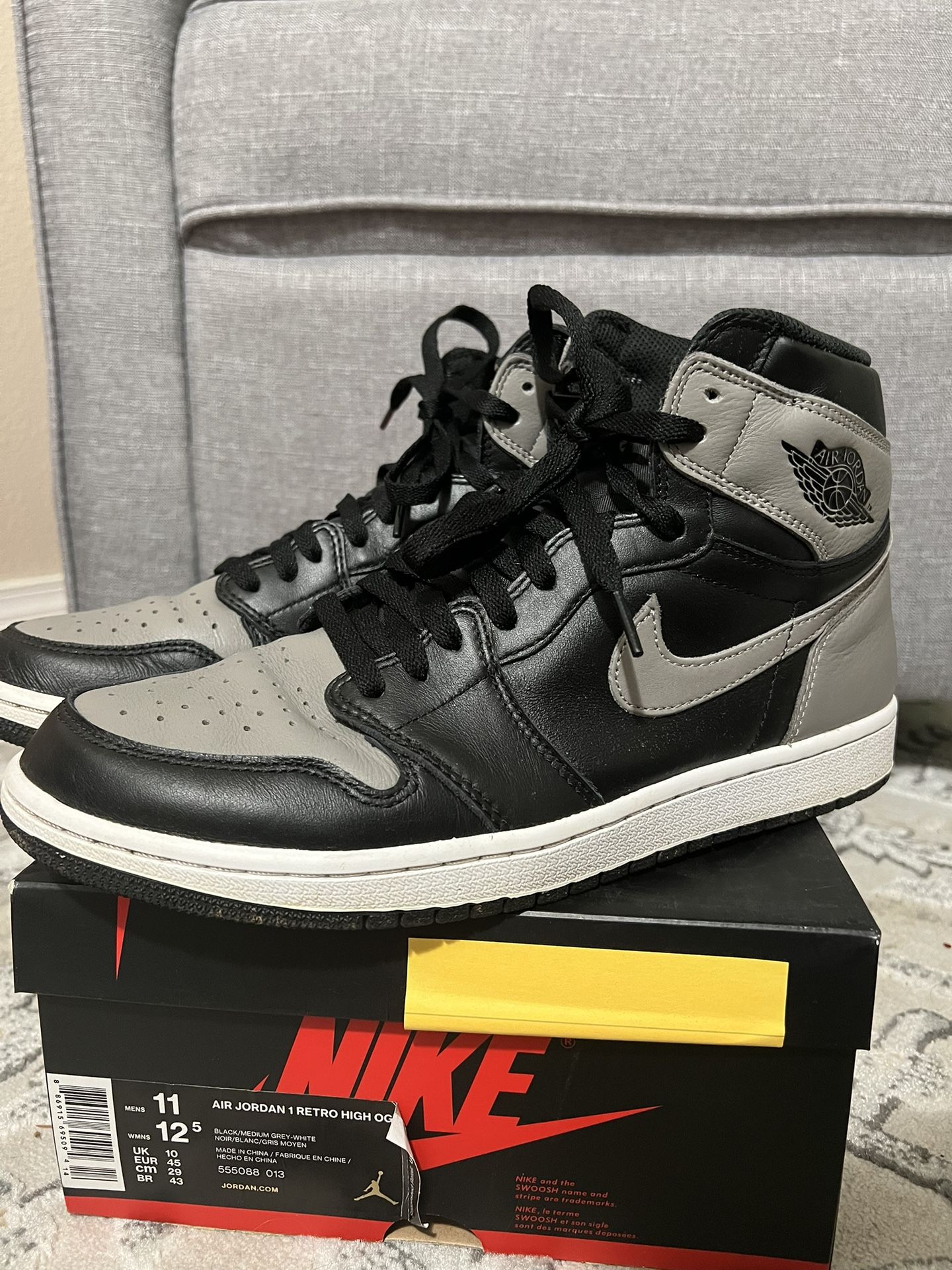 Jordan 1 Shadow 2018 Size 11