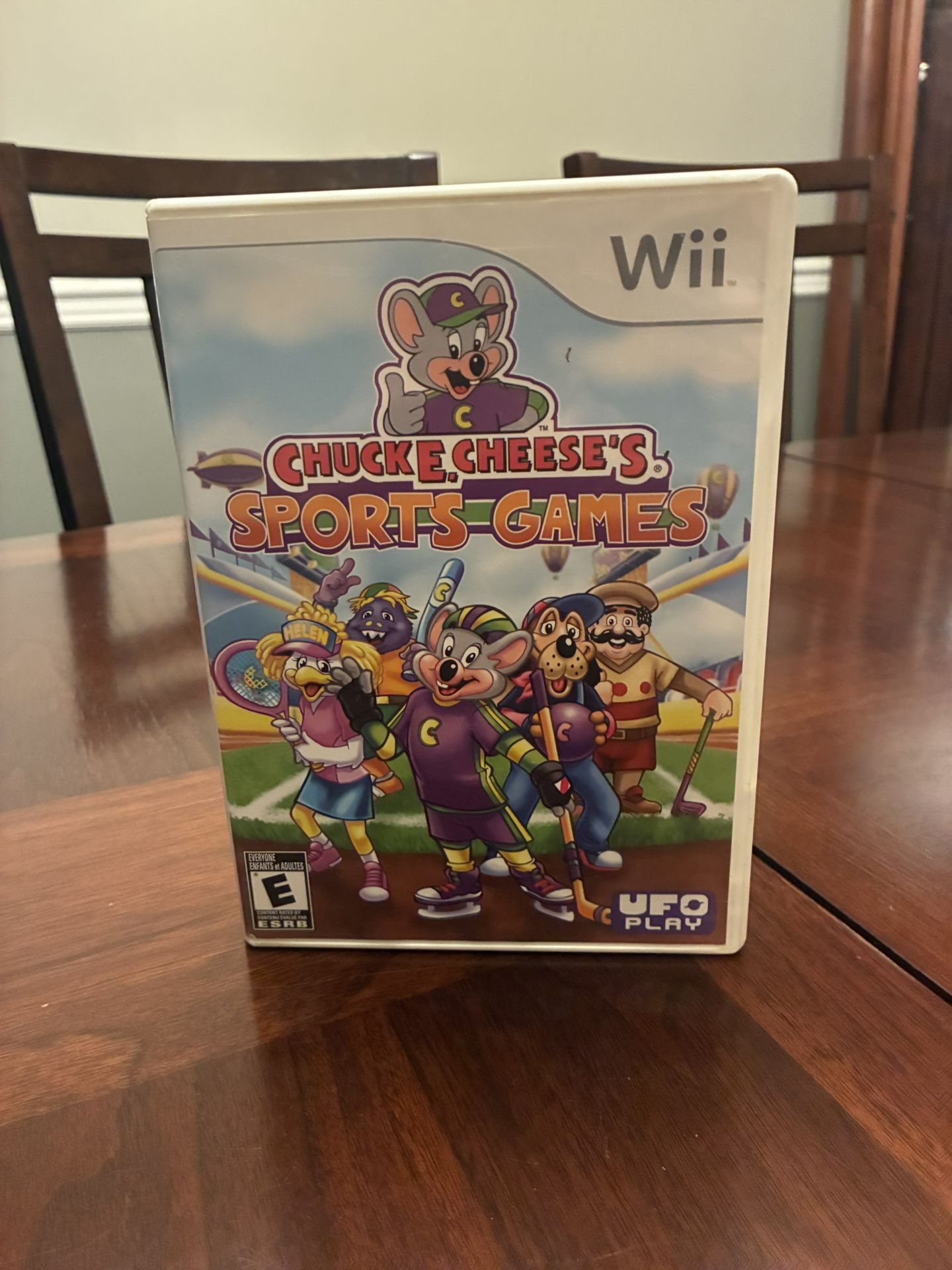 Nintendo Chuck E. Cheese Sports Game For Wii gaming System