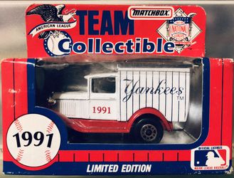 1991 NEW YORK YANKEES Matchbox White Rose Die-Cast Limited Edition MLB-91 10, 1:64 NEW
