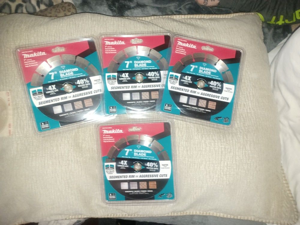 Makita 7" Segmented Rim Diamond Blade Bundle