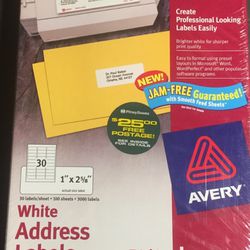 NEW - 3000 Printer Address Labels 
