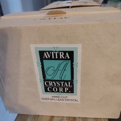 Avitra Crystal Corp. Glasses (12) 6 inches Tall They Are
