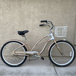 Electra Beach Cruiser + Saris Bones 3 Bike Rack