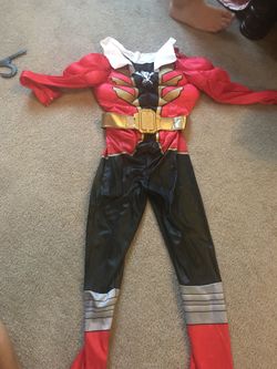 Red power ranger halloween costume