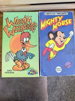 Mighty Mouse & Woody Woodpecker VHS