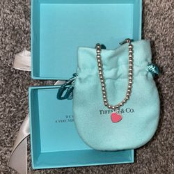 Tiffany & Co. Bead Bracelet with Heart Tag Charm