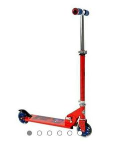 NEW OPEN BOX Huffy Spider-Man Folding Scooter - Red with light up handles.