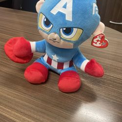 Captain America Beanie Baby TY