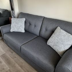Living Spaces Couch + Pull Out Bed