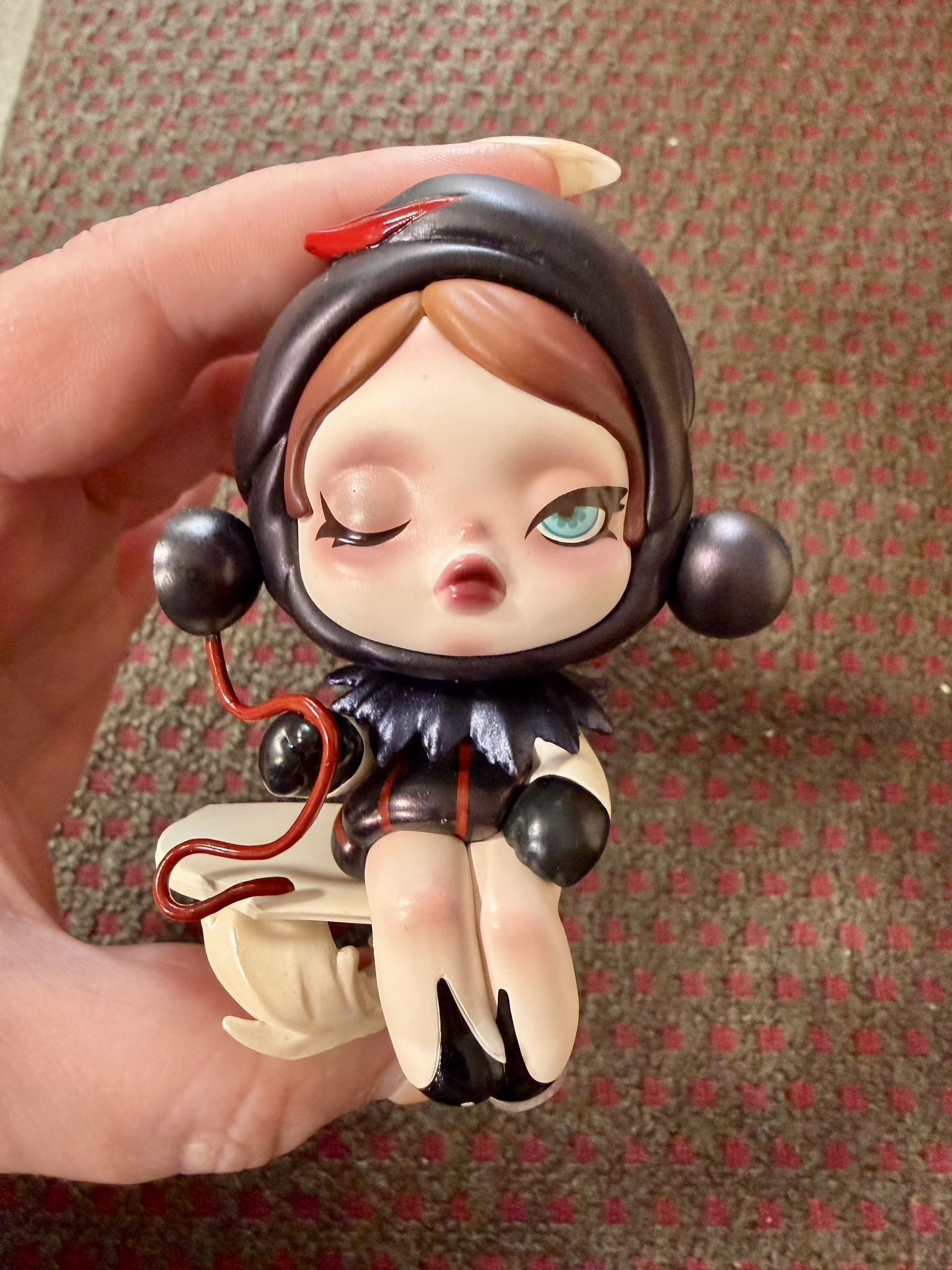 POP MART SKULLPANDA | Image of Reality Series -Duality (BLK) Figurine - OPEN BOX