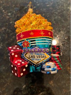 Vintage Christopher Radko Las Vegas High Roller Ornament