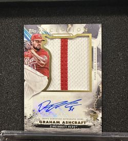 2023 Topps Inception Graham Ashcraft /125 RC Jumbo Patch Auto