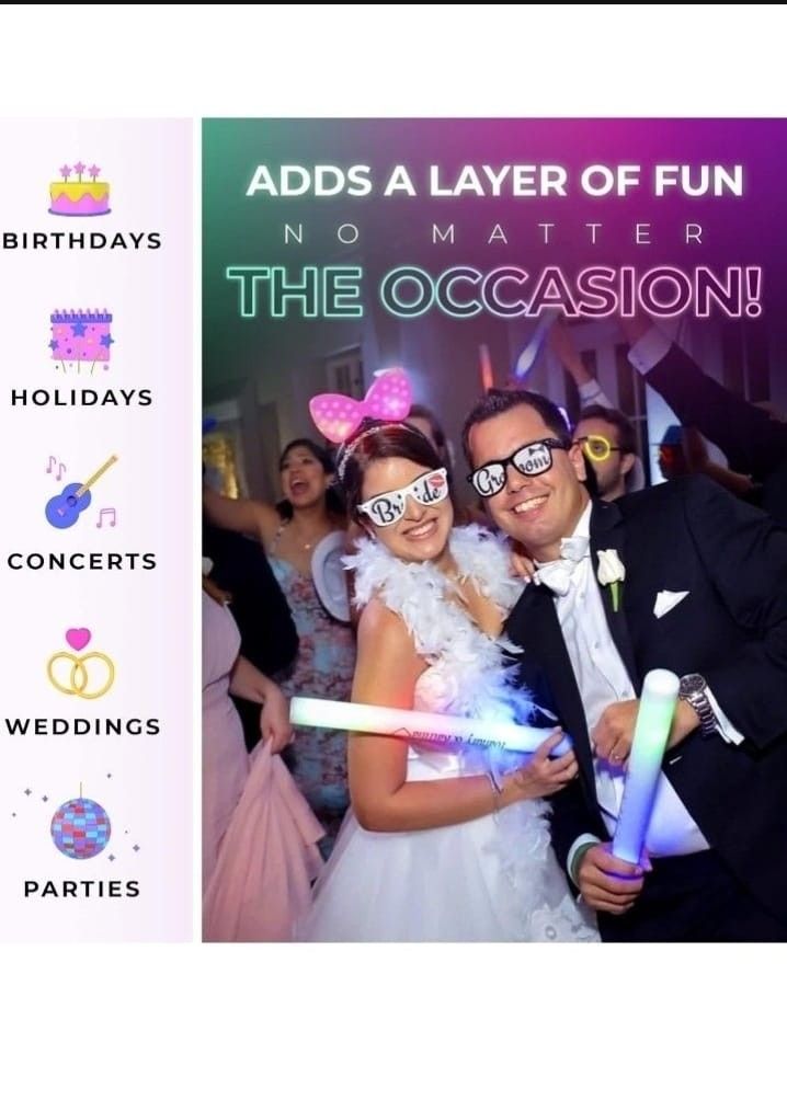 100 PCS FOAM GLOW STICKS