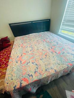 bed frame, headboard