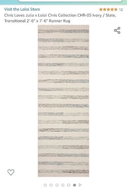 Brand New Chris Loves Julia X Loloi Runner Rug 