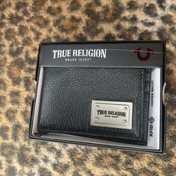 Leather Black True Religion Wallet 