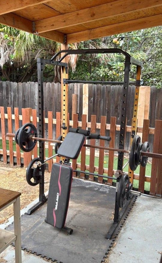Gym Equipment, Weights, Squat Rack, Bench Press