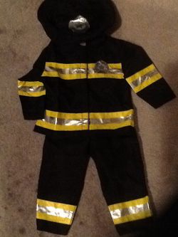 Holloween costume/Fire dept. costume size 2t.