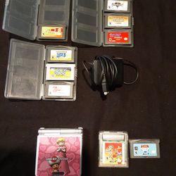Gameboy Advance Sp And Game Set.