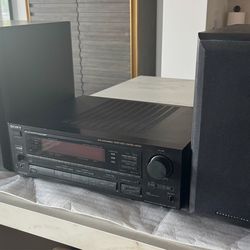 Sony audio/video receiver and a pair of speakers. Price is firm.