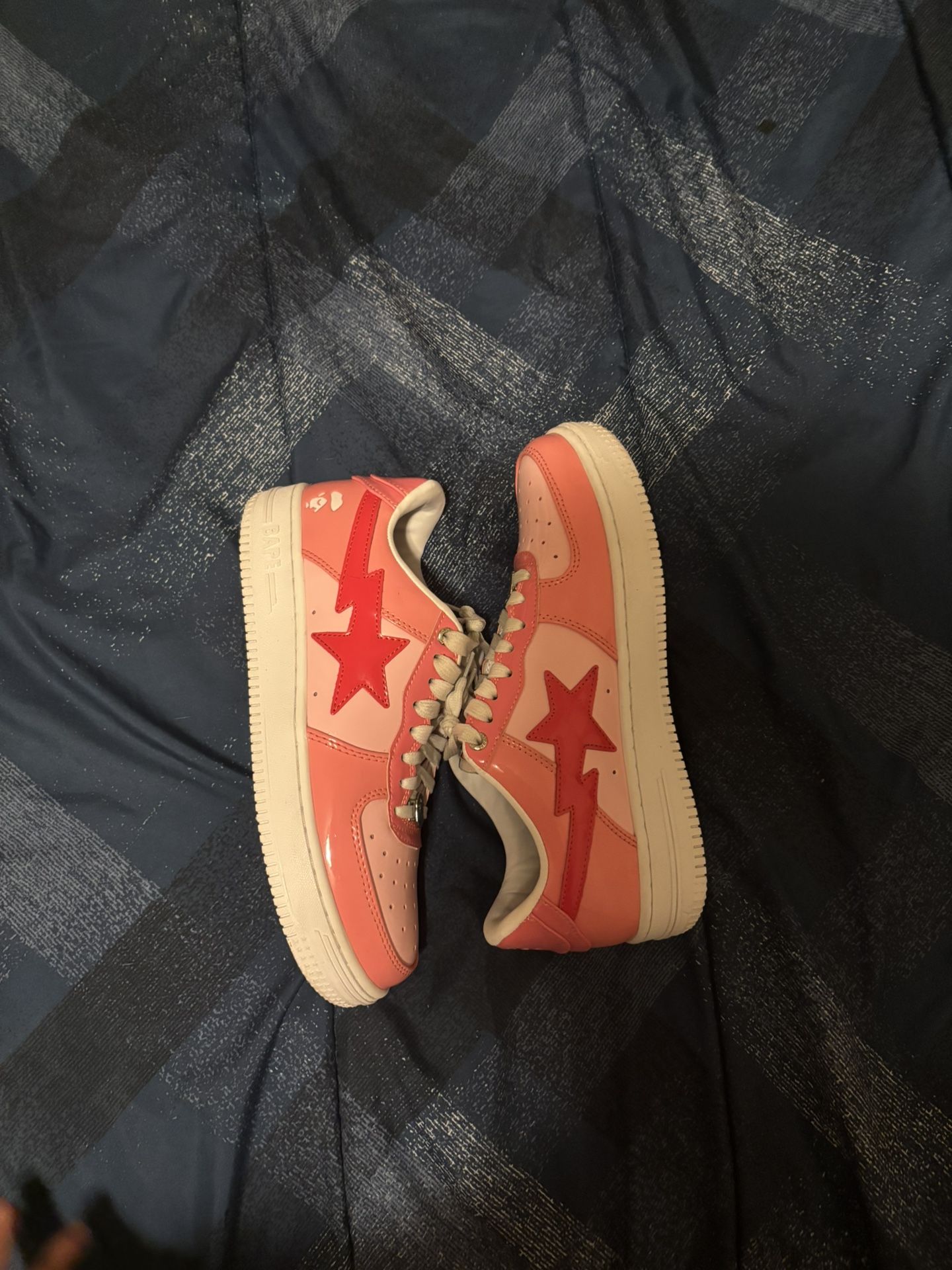 bapesta shoes,pink,9.5