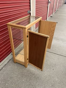 Glass And Wood Cabinet