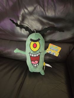 🪸🎁New 11+ inch tall Sponge Bob PLANKTON PLUSH with tag. HOLMDEL NJ
