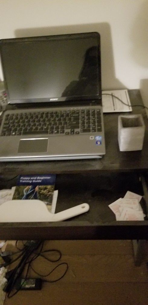 Simply Ikea Desk with Large Front Drawer + Chair