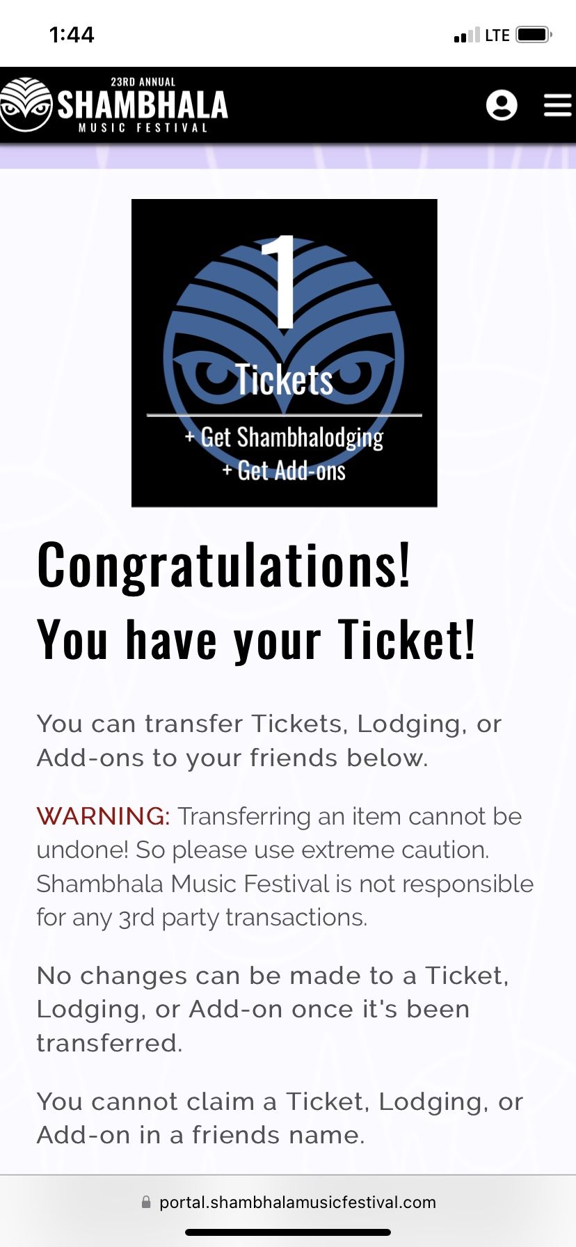 (2) SHAMBHALA MUSIC FESTIVAL TICKETS (with lodging)