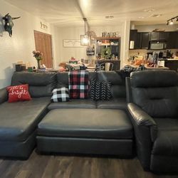 Leather Couch And Recliner