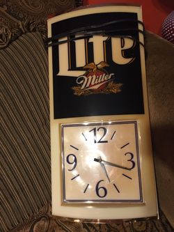 Miller lite clock