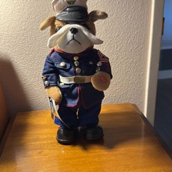 Musical Toe Tapping Marine Bulldog