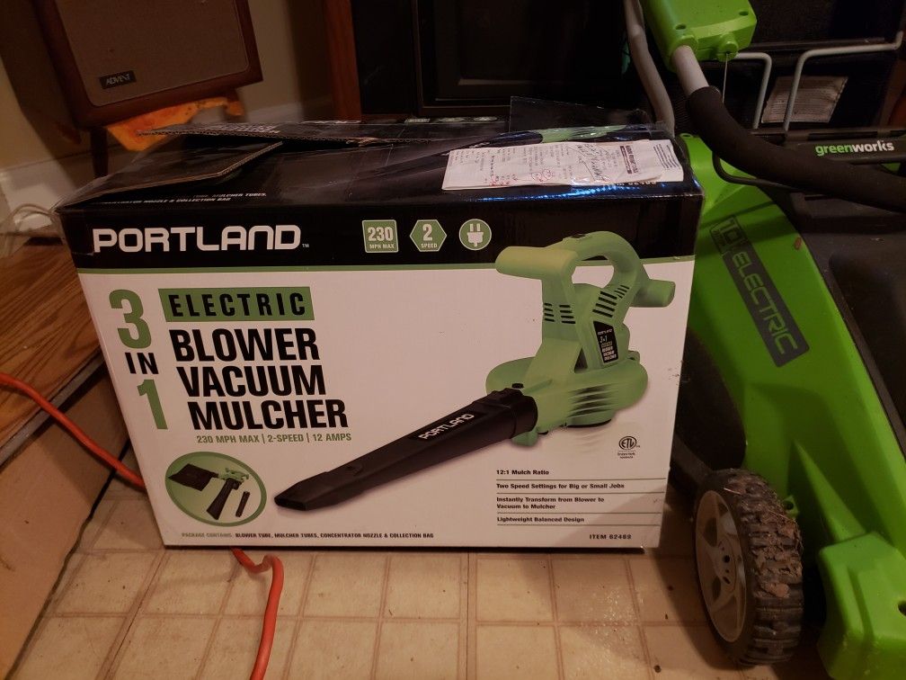 Portland 3-1 Electic Blower vacuum Mulcher